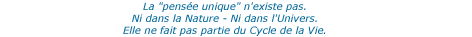 pens&eacute;e unique