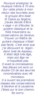 Enseigner à 70 ans